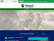 Tablet Screenshot of motorcyclingvic.com.au